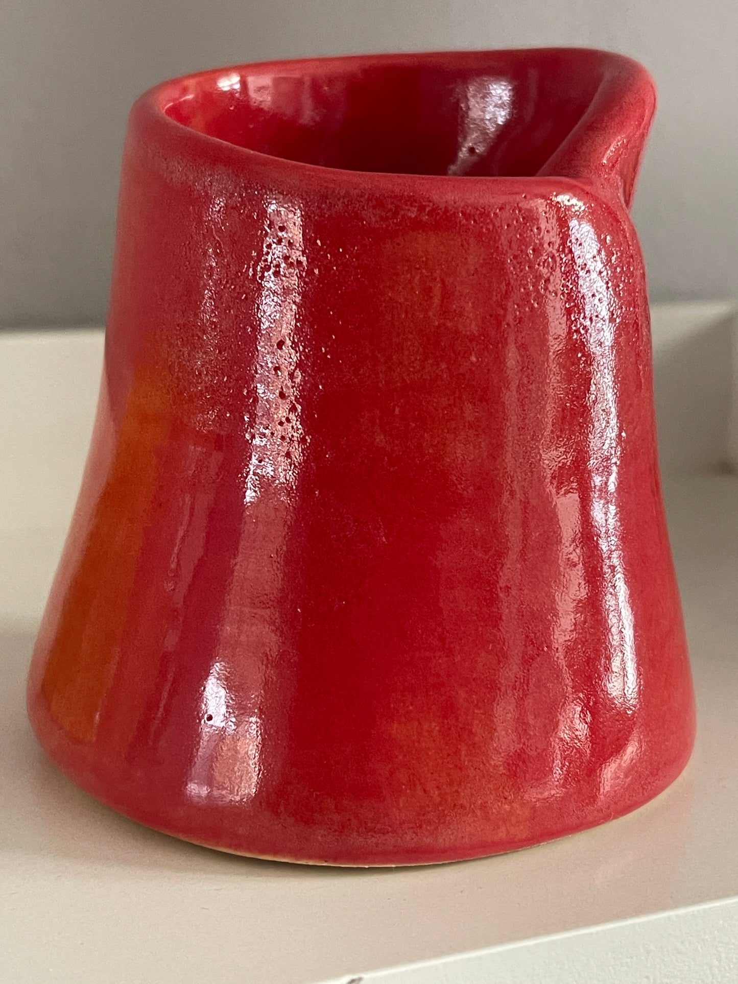 Small hand built vase