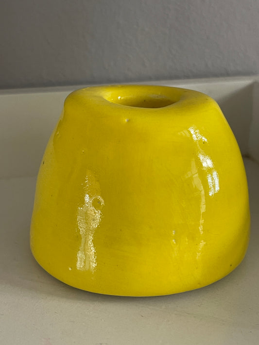 Small yellow vase